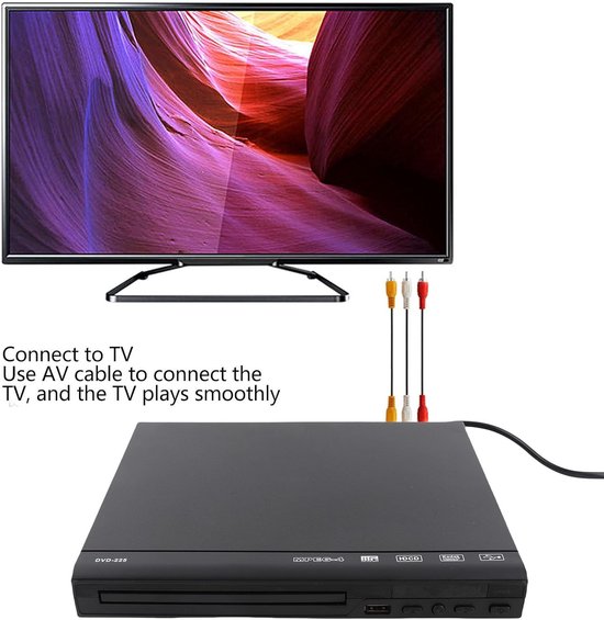 Mini DVD-speler - Compacte DVD-speler - Films Kijken - HD Beeldkwaliteit - Niet gespecificeerd - Zwart — afbeelding 2