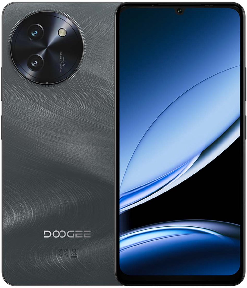 Smartphone DOOGEE Note 59 Pro+ 5G - 36 GB RAM - 512 GB ROM - 6,75 inch 120Hz - Android 15 - 6250 mAh - 50MP AI Camera - NFC, GPS - Zwart