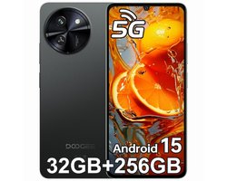 Smartphone DOOGEE Note 59 Pro - 32GB RAM - 256GB ROM - 6,75inch 120Hz - Android 15 - 6250 mAh - AI Camera - NFC, GPS - DOOGEE Mobiele Telefoon 5G - Zwart