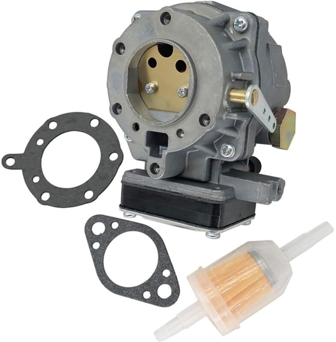 Carburateur geschikt voor grasmaaiers. Carburateur geschikt voor Briggs & Stratton 42E777, 42A707, 42A777 en 42E707 motoren. Luchtfiltersysteem.