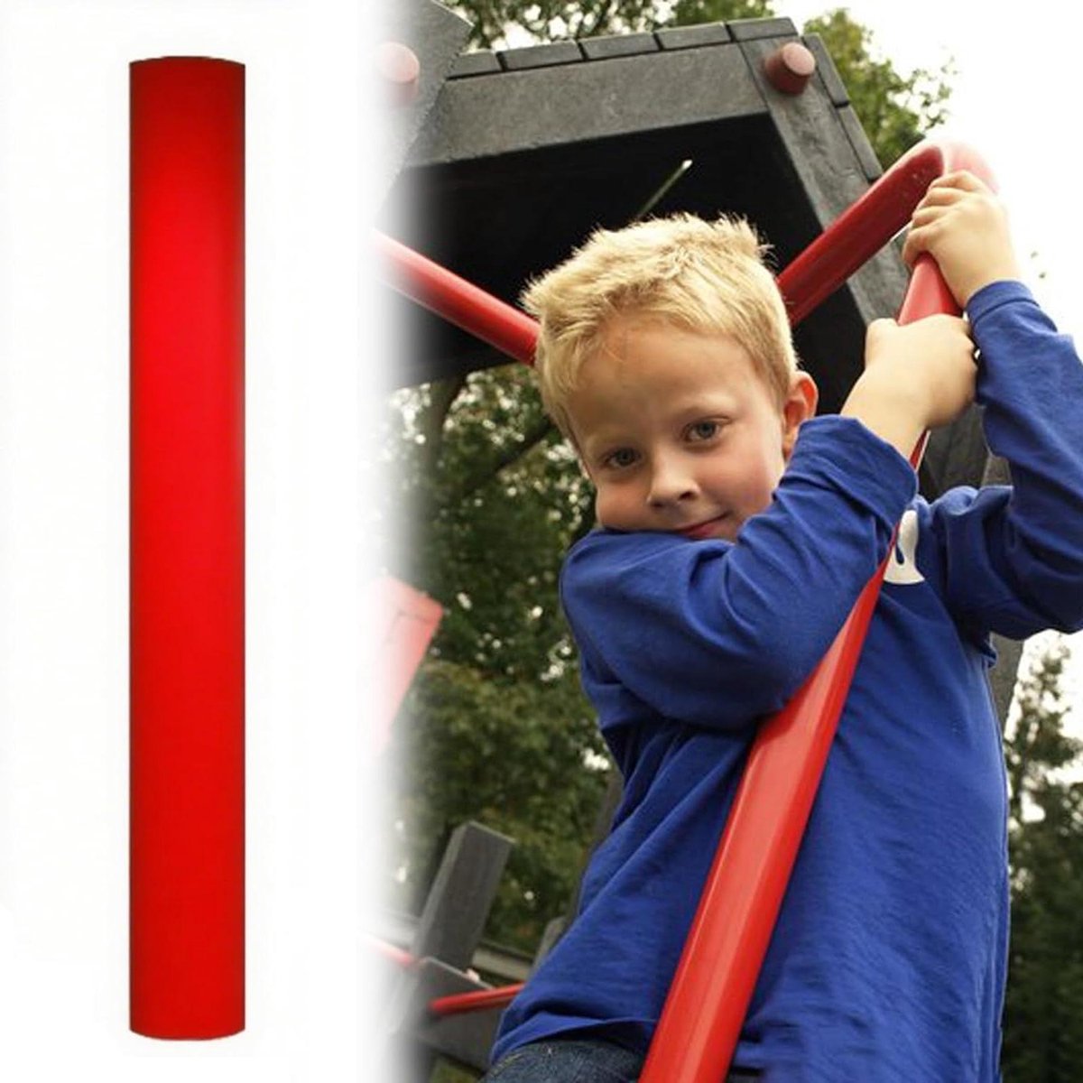 Paal Beschermhoes - Veiligheidspads - Sporten Beschermen - Aanpasbare Maten - 150 cm Hoog - Zwart