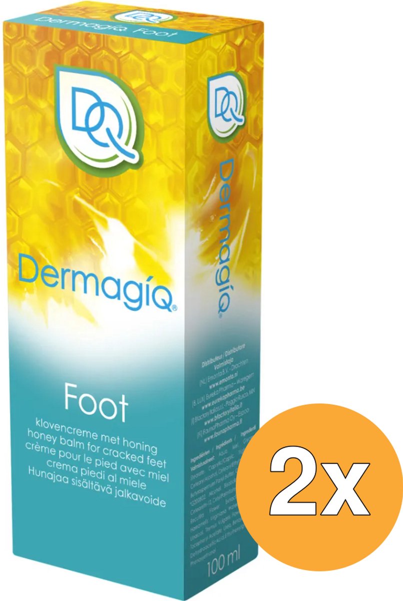 2x Dermagiq Foot klovencreme (100 ml)