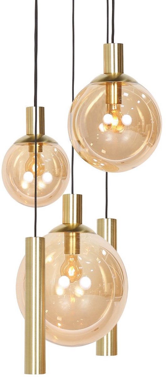 Steinhauer Hanglamp bollique Ø 60 cm 5 lichts 3801 messing