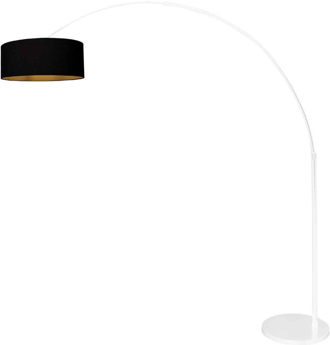 Steinhauer - Vloerlamp - Sparkled Light - Wit - Metaal Textiel - Booglamp - E27 - 3964W