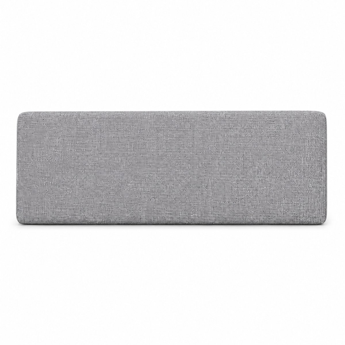 Palletkussen Rugkussen 120x40 cm Grijs Linnenlook - Paletkussen voor Palletbank - UV Waterafstotend - Afneembare Hoes