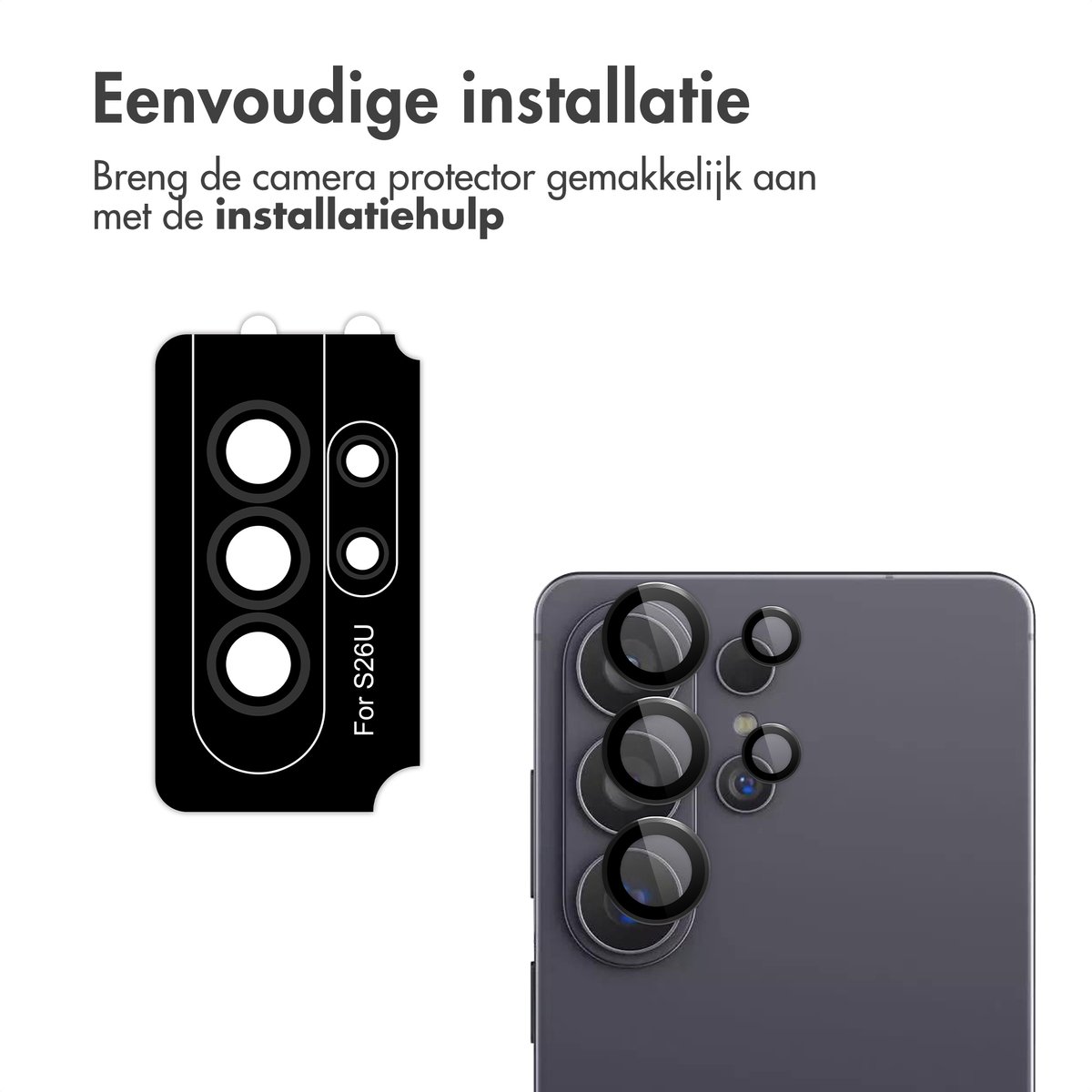 imoshion Camera Lens Protector - Geschikt voor Samsung Galaxy S26 / S26 Plus - 2 Pack - Zwart — cadeau in Cadeau-ideeën - foto 5