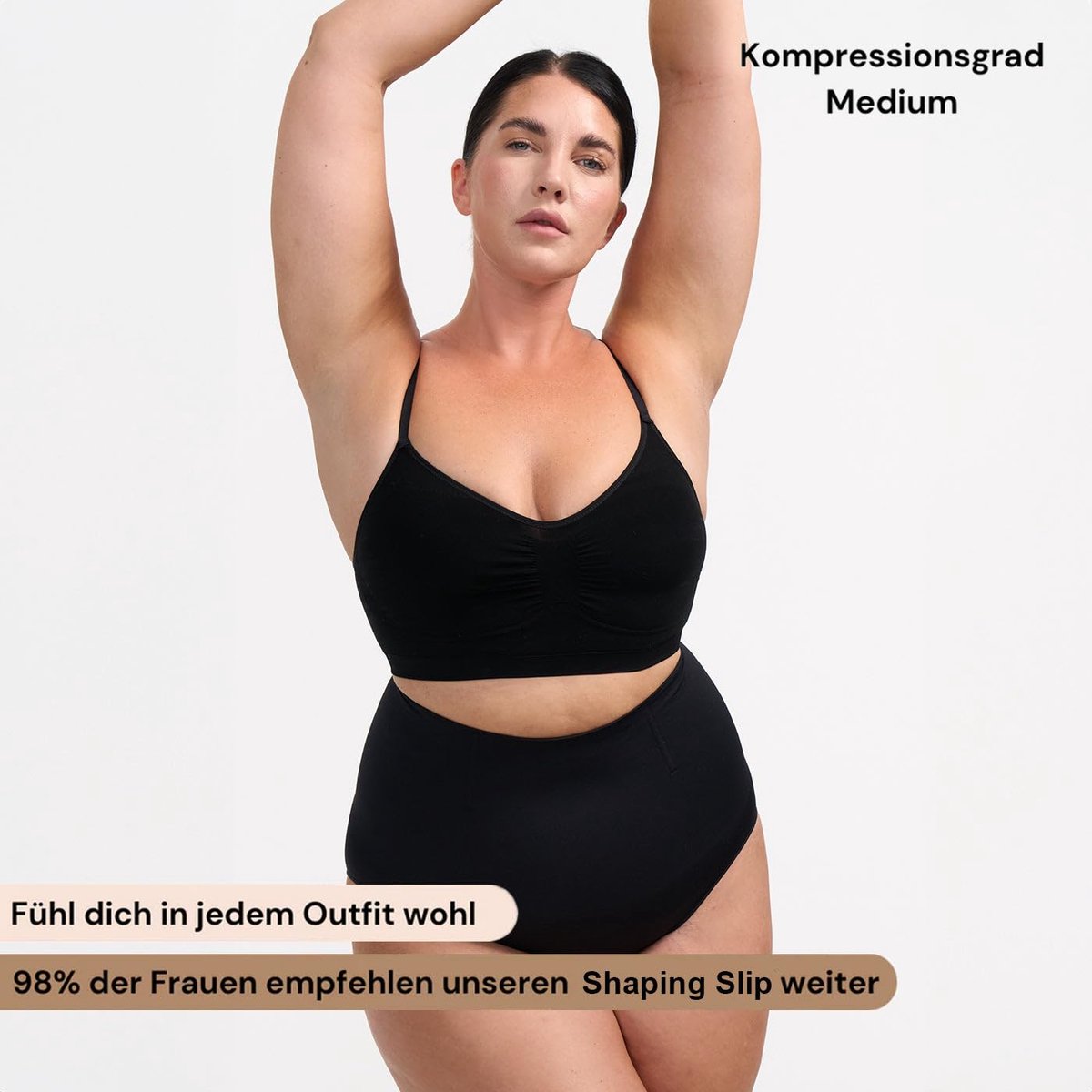 cfab - Corrigerende slip met hoge taille - Bruin - 3XL/4XL
