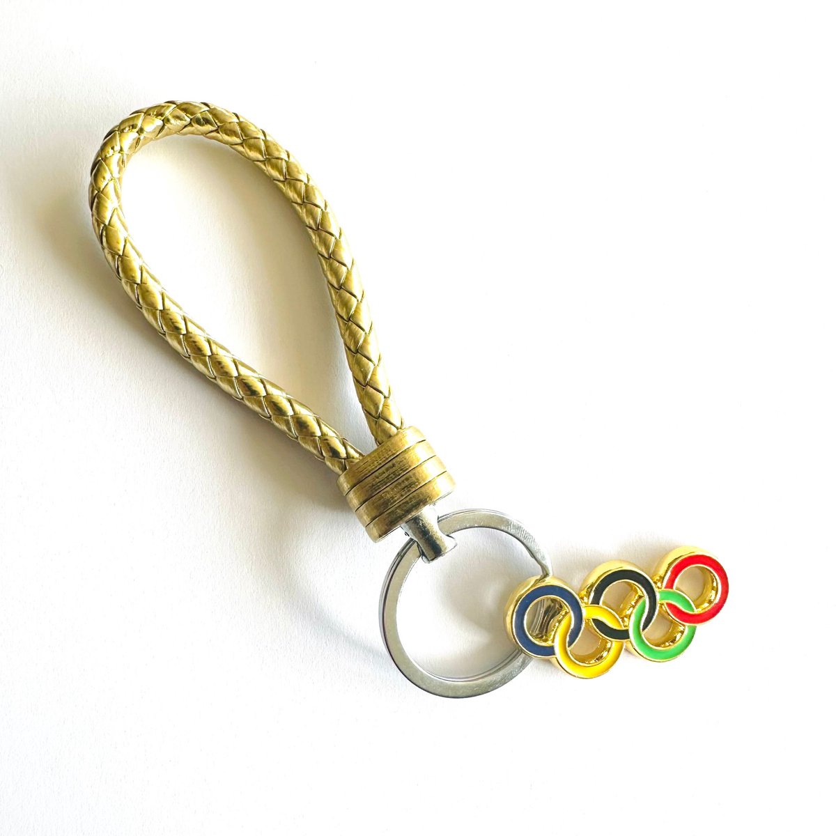 Sleutelhanger - Olympische Ringen - Goud - Kleur - Logo - Olympische Spelen - OS - Parijs - 2028 - LA - Peking - Team -Beijing - Kleur - Sportsieraad - Sieraden - Sportsieraden - Gadget