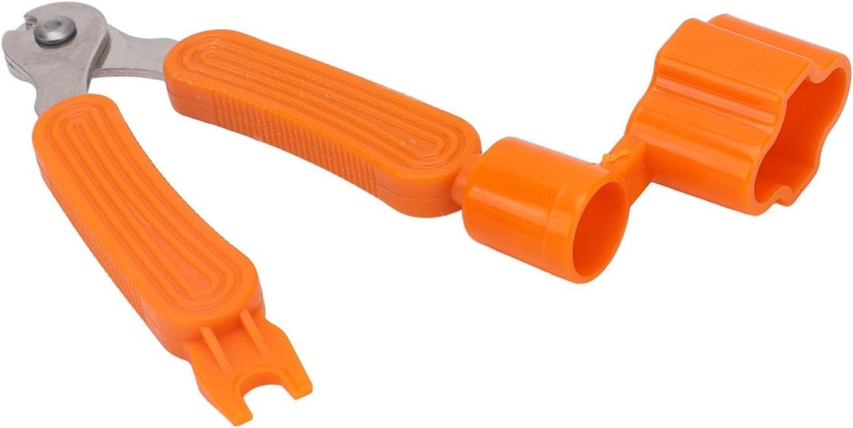 Gitaar Tool - Snaarwinder Cutter - Snaar Onderhoud - 3-in-1 Functie - Compact Ontwerp - Oranje
