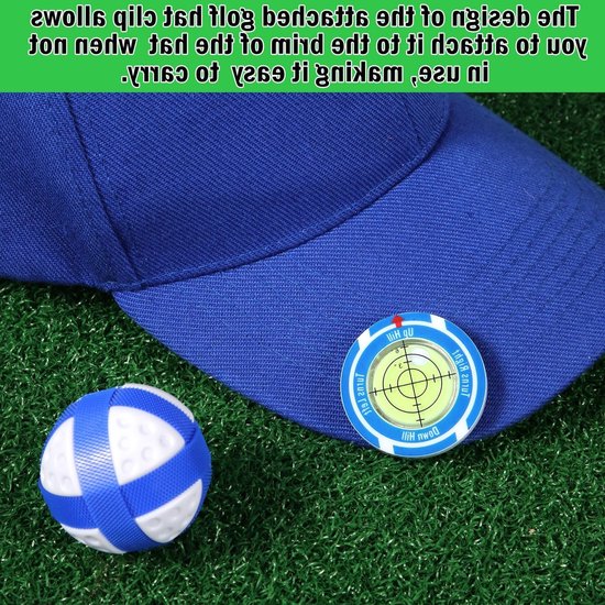 Golf Green Slope Reader met magnetische golfhoedclip, zeer nauwkeurige waterpas voor binnen en buiten. van GOLF — afbeelding 4