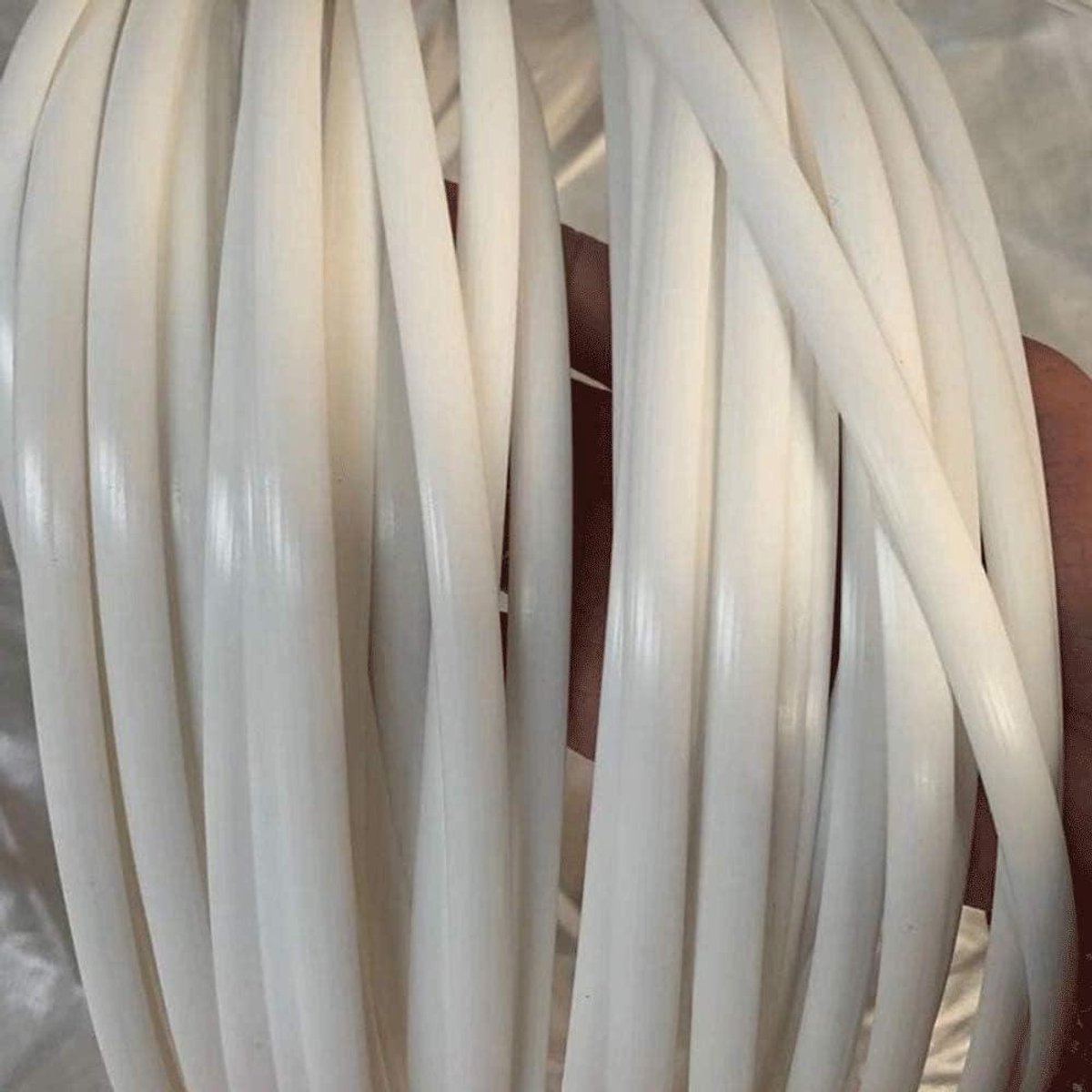 Reparatiemateriaal Rotan - Synthetisch Weefmateriaal - Manden Repareren - Waterdicht Lichtecht - 8 Mm Breed - Wit