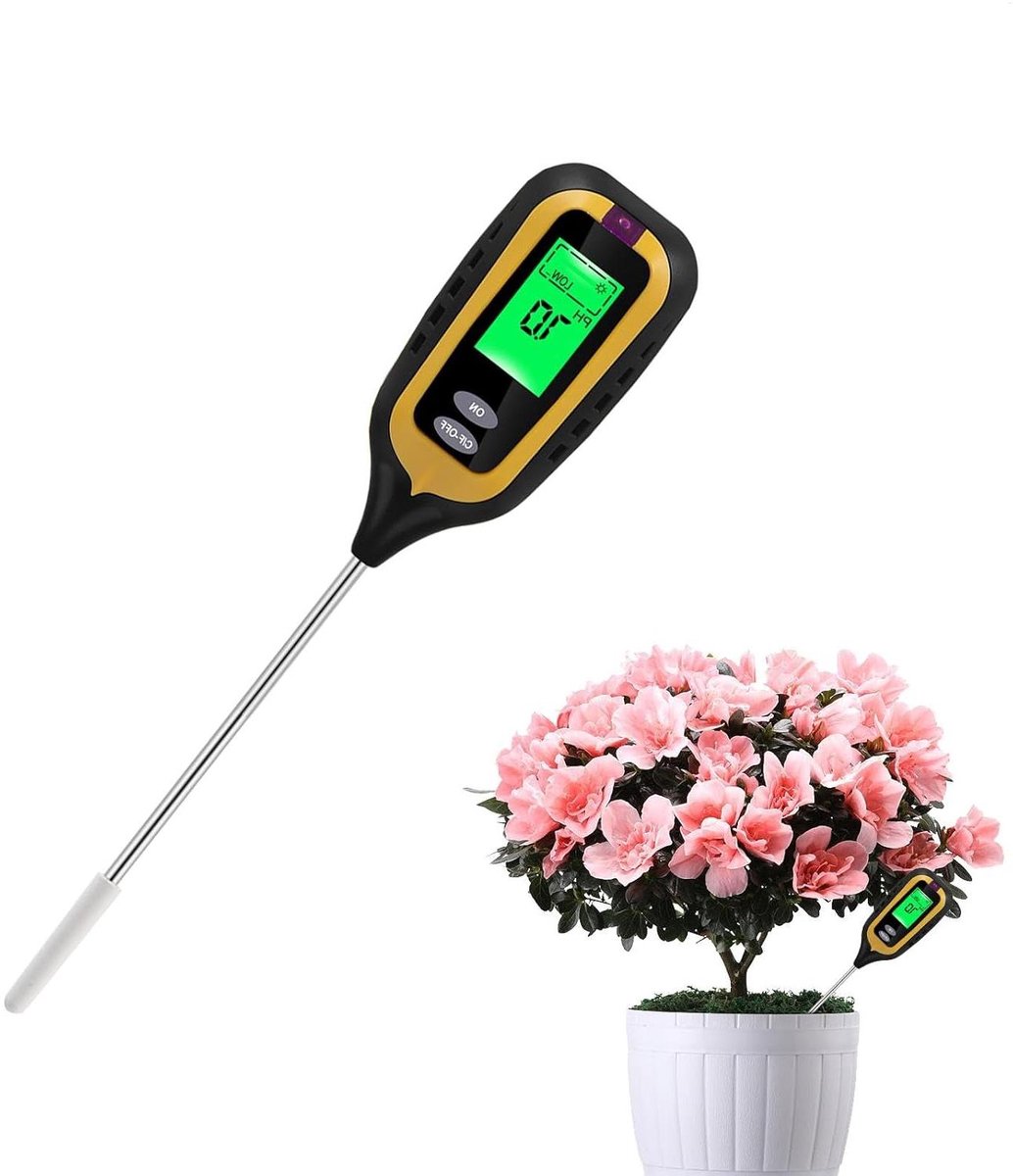 Bodemtester - Vochtmeter planten - Plantenverzorging - Meerdere metingen - 317 cm - Grijs