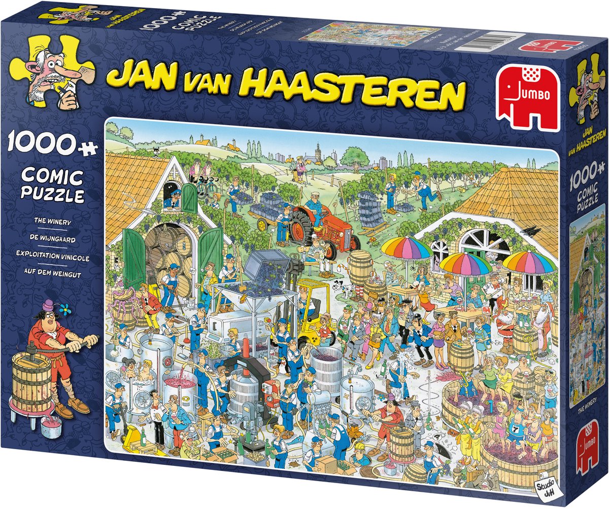 Jan van Haasteren - De Wijngaard - 1000 stukjes puzzel - Legpuzzel — afbeelding 2