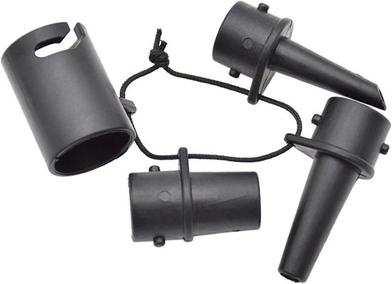 Pomp Adapter Set - Ventiel Converter - Water Sporten - Multifunctioneel - 5 Stuks - Zwart — afbeelding 4