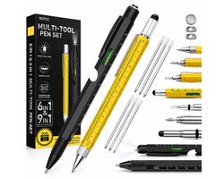 BOTC multifunctionele balpen - 9in1 functies - Technische gadgets - Gadget Pen - Liniaal - LED lamp - Opener