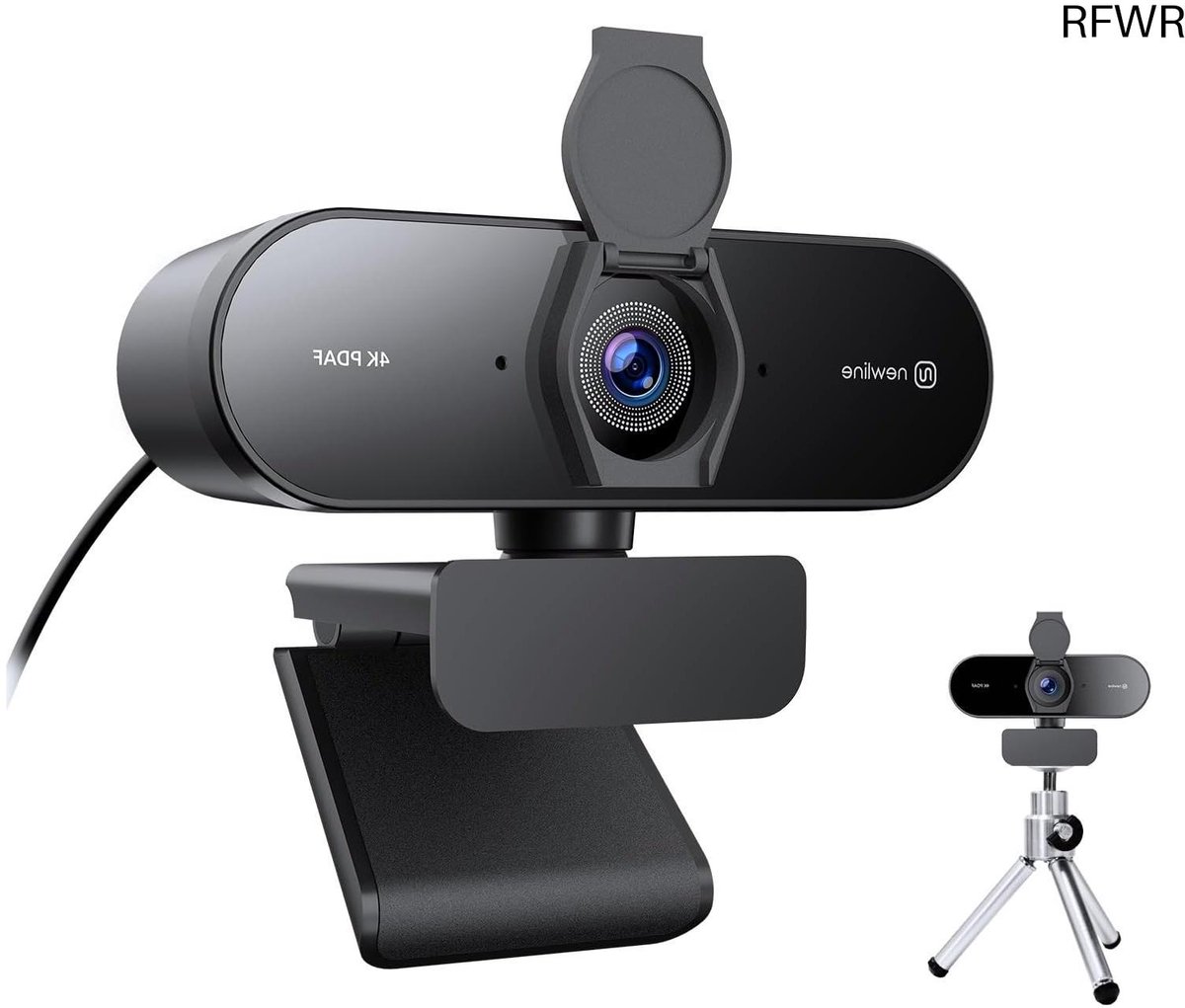 4K Webcam - PC Camera - Videoconferencing - Dubbele Microfoons - 12 Megapixel - Zwart