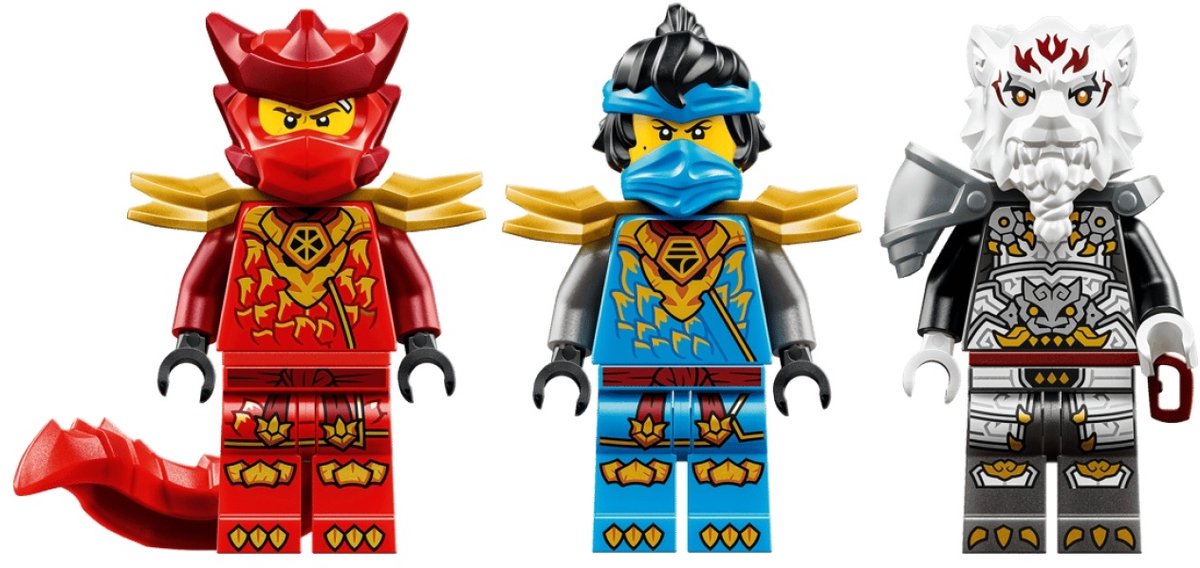LEGO NINJAGO Zilvar en Grimtak het Drakenbeest Speelgoed Draak voor Kinderen 71863 — afbeelding 9