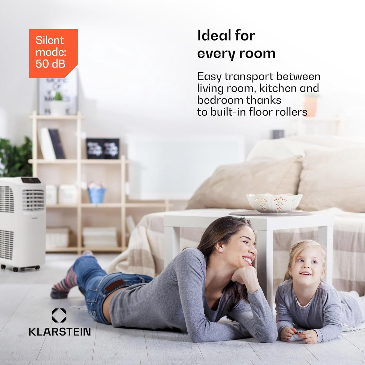 Klarstein Pure Blizzard 3 2G - Mobiele Airco 3-in-1 koelventilator, ontvochtiger, timer, geluidsarm, energie-efficiëntieklasse A, 808 W / 7000 BT, tot 65 m³, wit — afbeelding 8