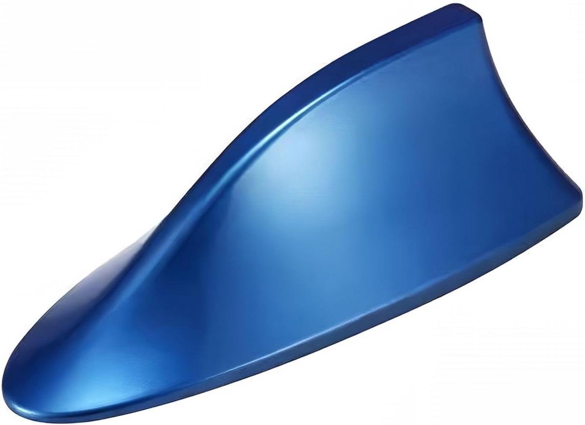 Auto Dakantenne - Radio Signaal Base - Verbeter Signaal - Aerodynamisch Design - 17.5 cm Lengte - Blauw
