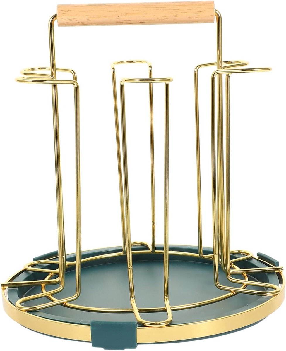 Bekerhouder - Mokkenrek - Keuken Organiseren - Ademend Design - 20 x 20 cm - Groen