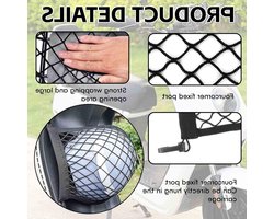 Bagage Net - Opbergnet Set - Veilig Vervoeren - Elastisch & Stevig - 2 Maten Set - Zwart