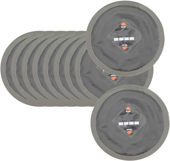 Autobanden Reparatie Pleisters - Koude Patch Kit - Lekke Band Herstellen - Goede Afdichtingsprestaties - 10 Stuks 90 Mm - Zwart — afbeelding 2