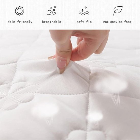 Oprolbare Matras - Draagbare Bedden - Comfortabel Slapen - Ergonomisch Ontwerp - 150 x 200 cm - Wit — afbeelding 4