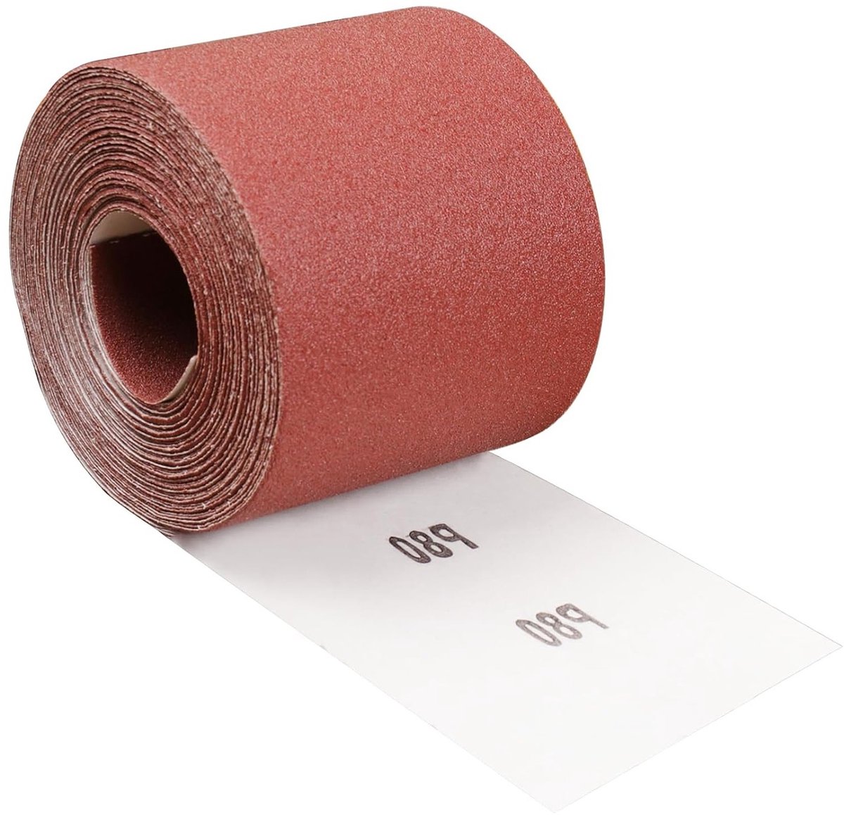 Schuurpapier rol 80 grit 93 mm x 10 m voor hout, verf, pleister, vulmiddel en metaalbewerking