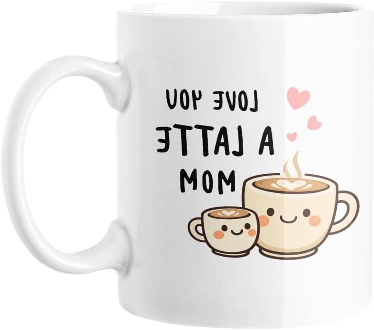 Koffiemok - Theelkop - Cadeau geven - Grappige woordspeling - 330ml - Wit