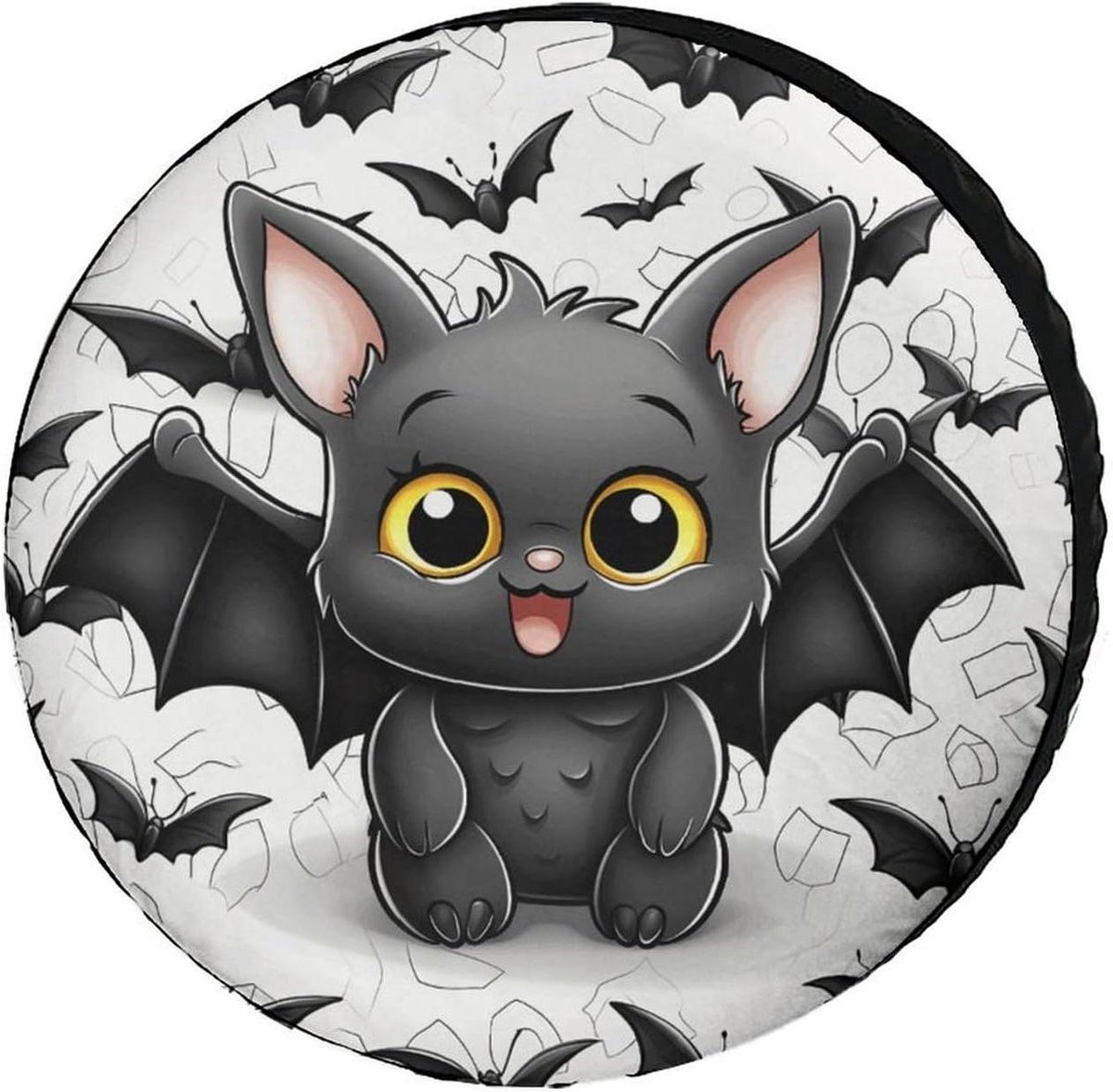 Reserveband Cover Leuke Bat Band Covers Waterdichte Wiel Protectors Universele Bescherming Voor Truck Rv Suv 17 inch