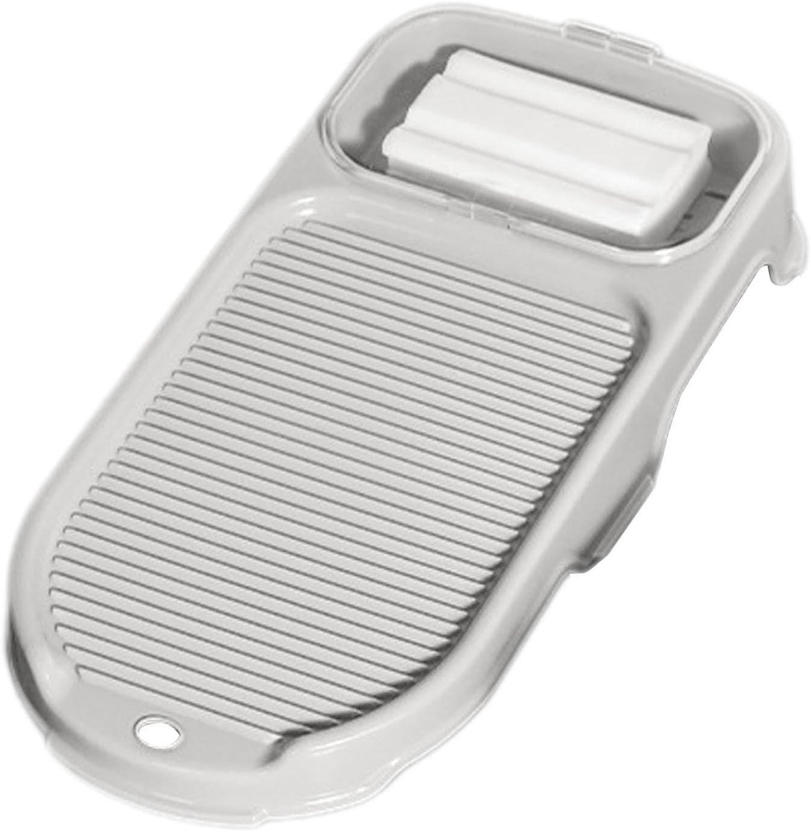Handwasbord met Afvoer - Schrobhulpmiddel Set - Kleding Reinigen - 2-in-1 Ontwerp - 43 x 21.3 cm - Wit