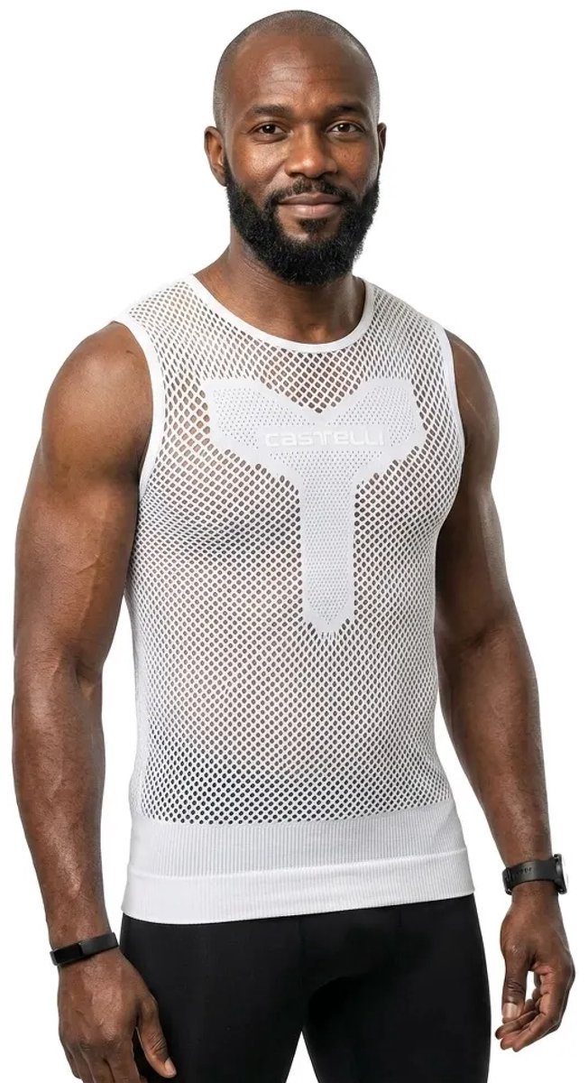 Q36.5 Zero Mesh Mouwloos Basislaag Grijs L-XL Man