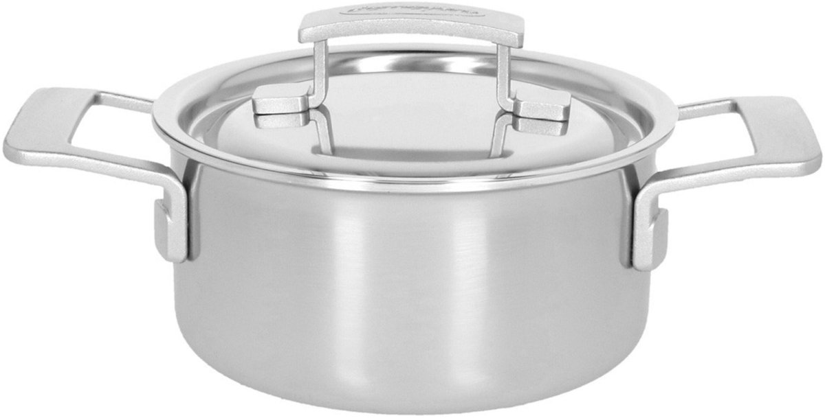 Demeyere - Industry 5 Kookpan met deksel 16 cm - RVS - Dichte rand
