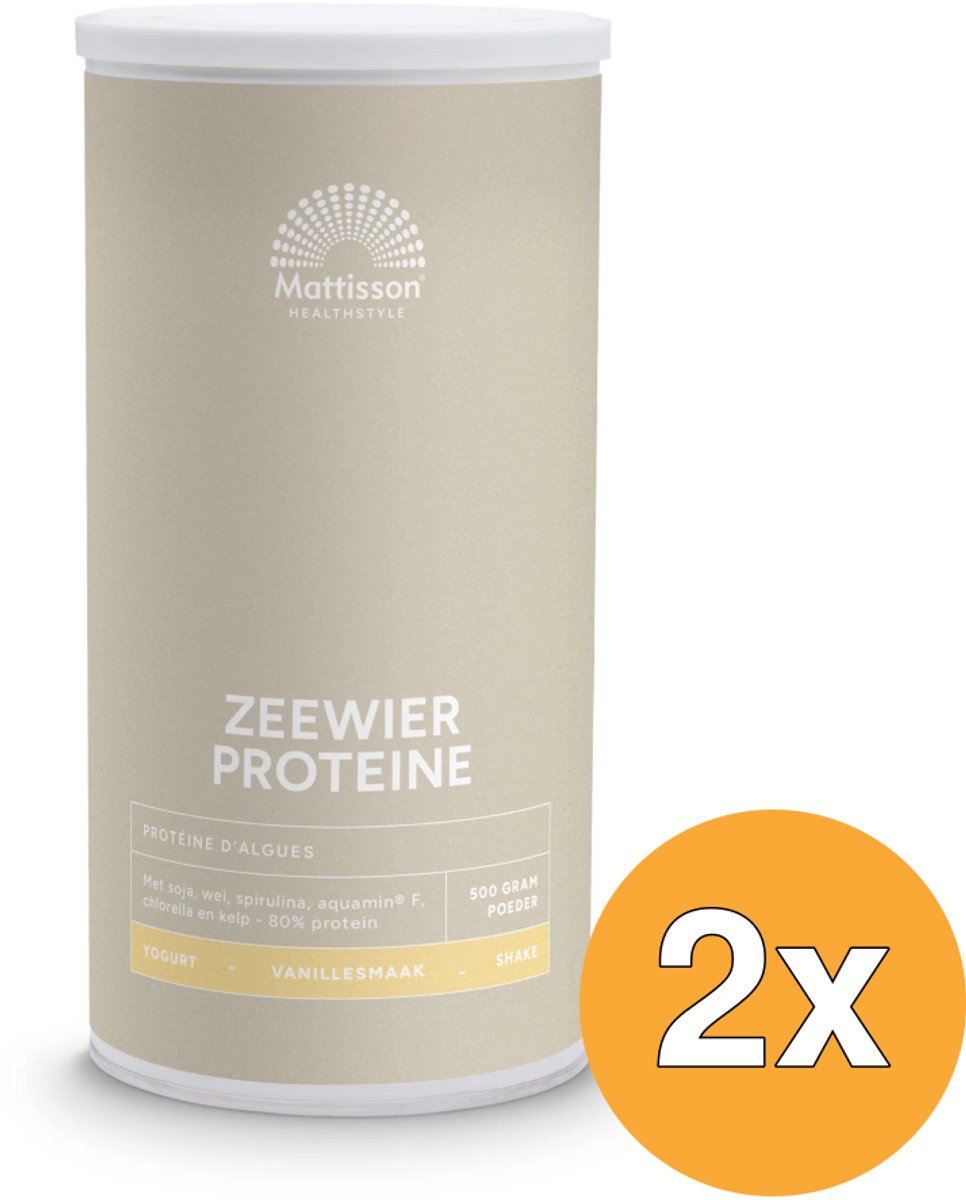 2x Mattisson Absolute Zeewier Eiwit Vanille (500 gr)