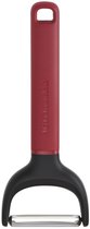 Éplucheur, forme en Y, 17,5 cm, plastique/acier inoxydable, rouge - KitchenAid