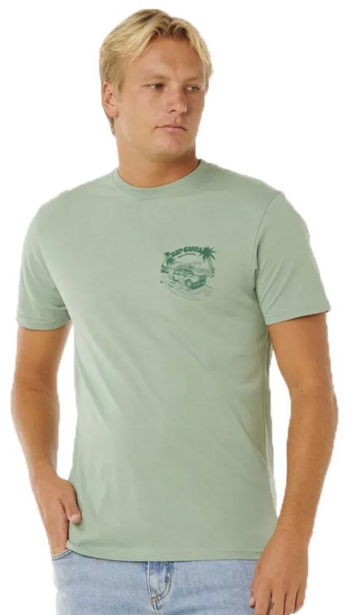 Rip Curl Keep ON Trucking SS TEE - Aloe