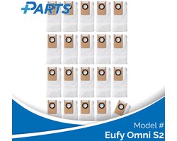 Eufy Omni S2 Stofzakken (20 Stuks, Plus.Parts® alternatief voor T29B9)