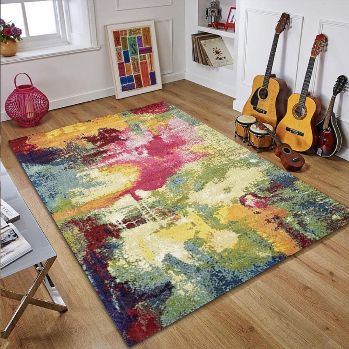 Vloerkleed Laagpolig - Moderne Vloerbedekking - Woonkamer Decoratie - Anti-slip Bodem - 15