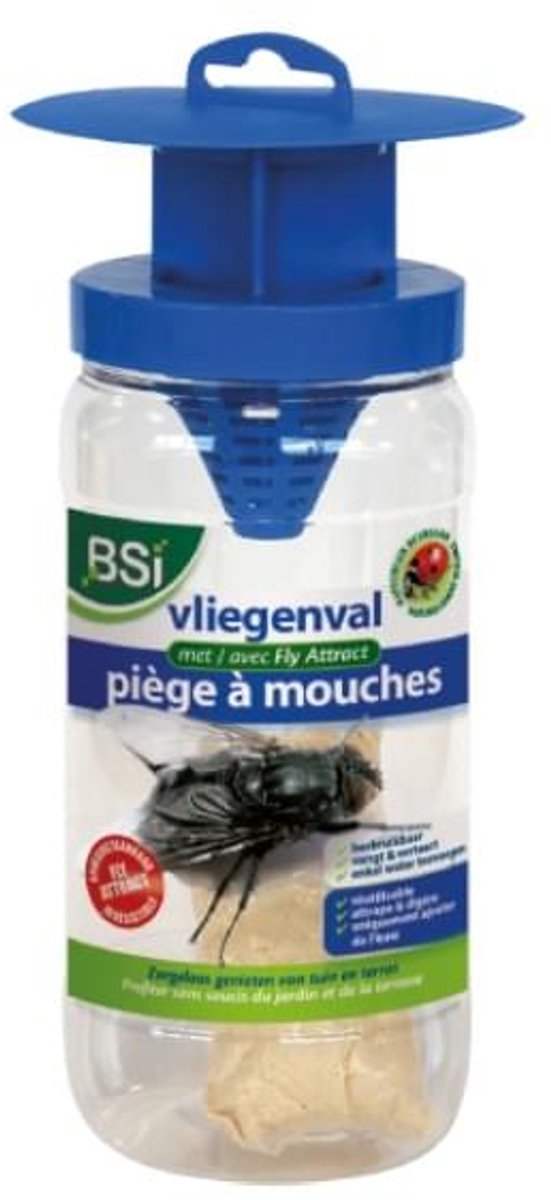 BSI Fly Attract Vliegenval - Effectieve Insectenval - Met gratis cheatsheet
