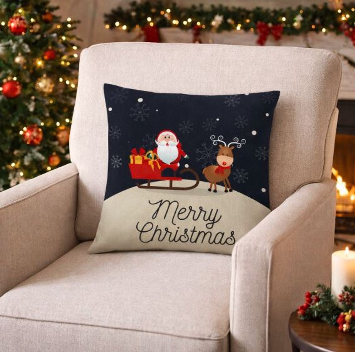 Cozy Christmas Friends Collection Kussenhoes - 45x45 cm