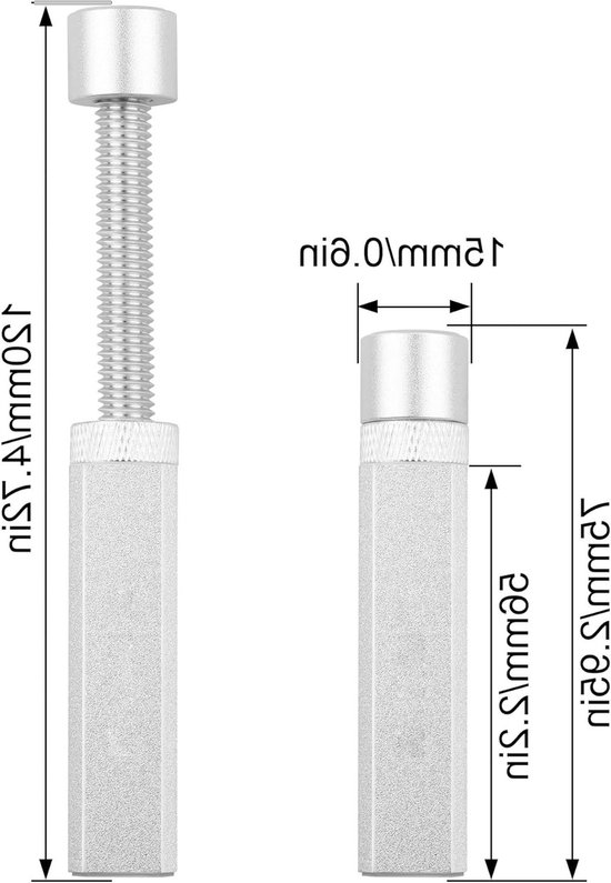 Verstelbare Aluminium GPU Steunbeugel voor PC - Hoogte 75-120mm, Antizakfunctie, Mini Spiral Ontwerp — afbeelding 5