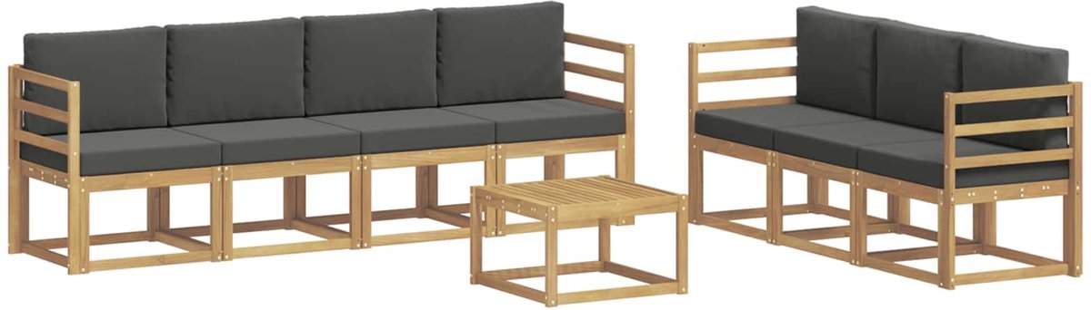vidaXL - Buiten - bank - set - 7 - st