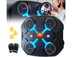 Boxing Machine boksmachine met muziek inclusief bokshandschoenen