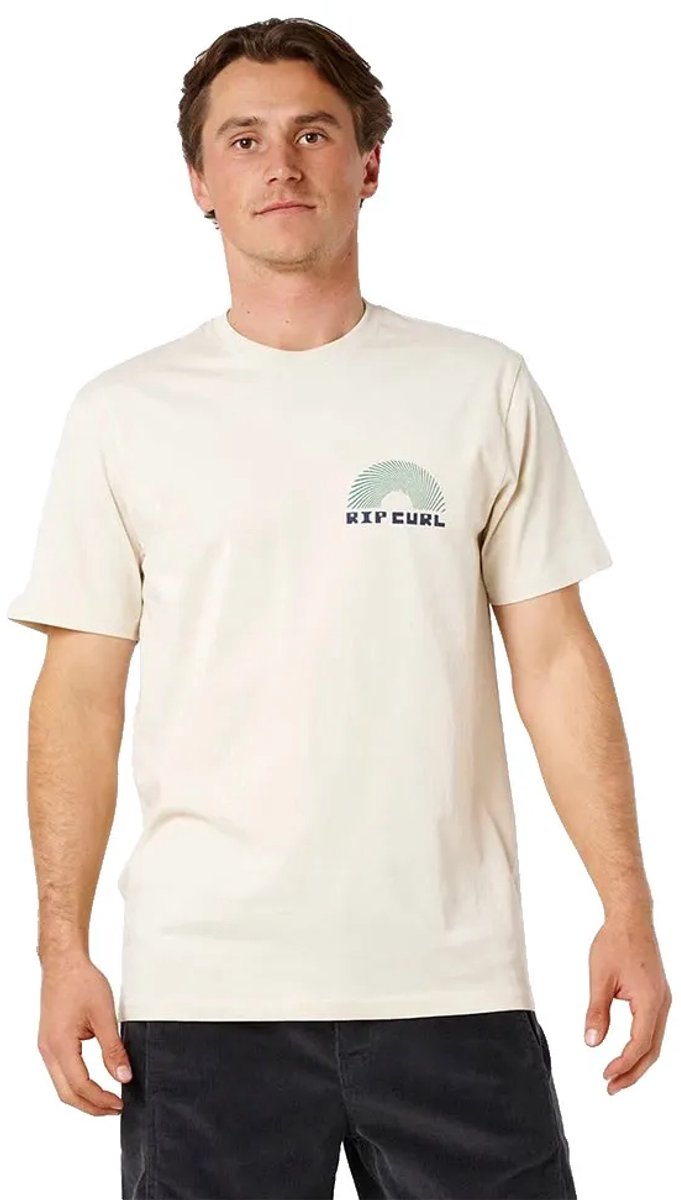 Rip Curl Aots Rising T-shirt Met Korte Mouwen L Man Wit