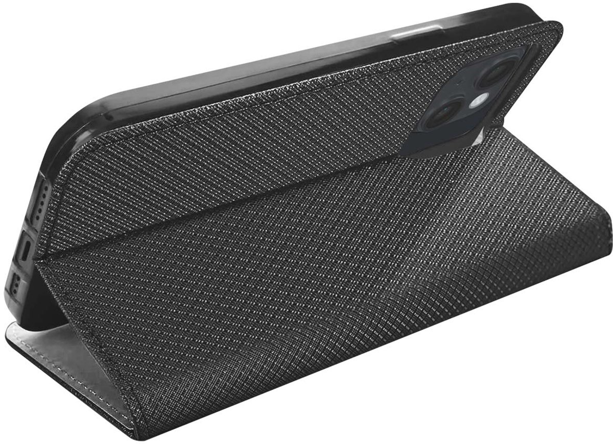 Jaym, Folio hoesje Geschikt voor Apple iPhone 13 Magnetische standaardfunctie, Zwart