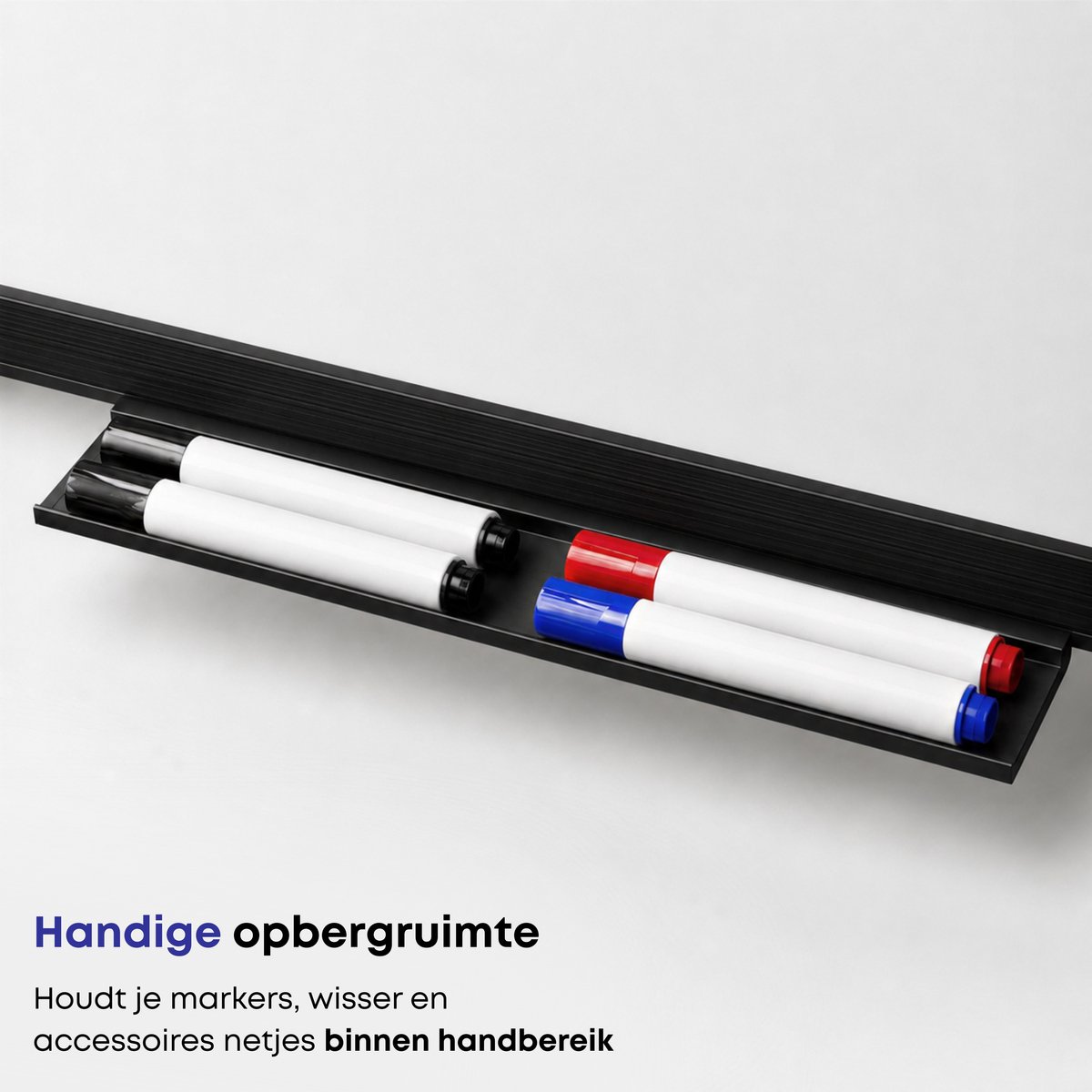 ACAZA Whiteboard - Magnetisch - 70 x 100 cm - Magneetbord - Weekplanner - Inclusief 8 Magneten, 4 Stiften, Wisser en Pennenbakje - Whiteboard Stiften - Weekplanner Whiteboard - Maandplanner - Magneten Whiteboard - Memobord thumbnail 6