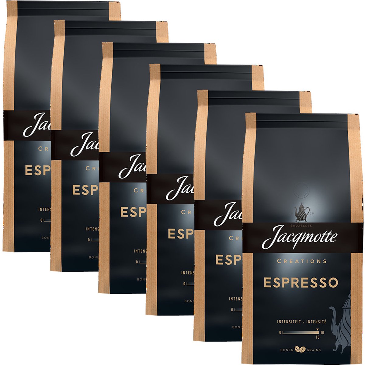 Jacqmotte Creations Espresso - Multipack - Koffiebonen - 3kg (6x500g)