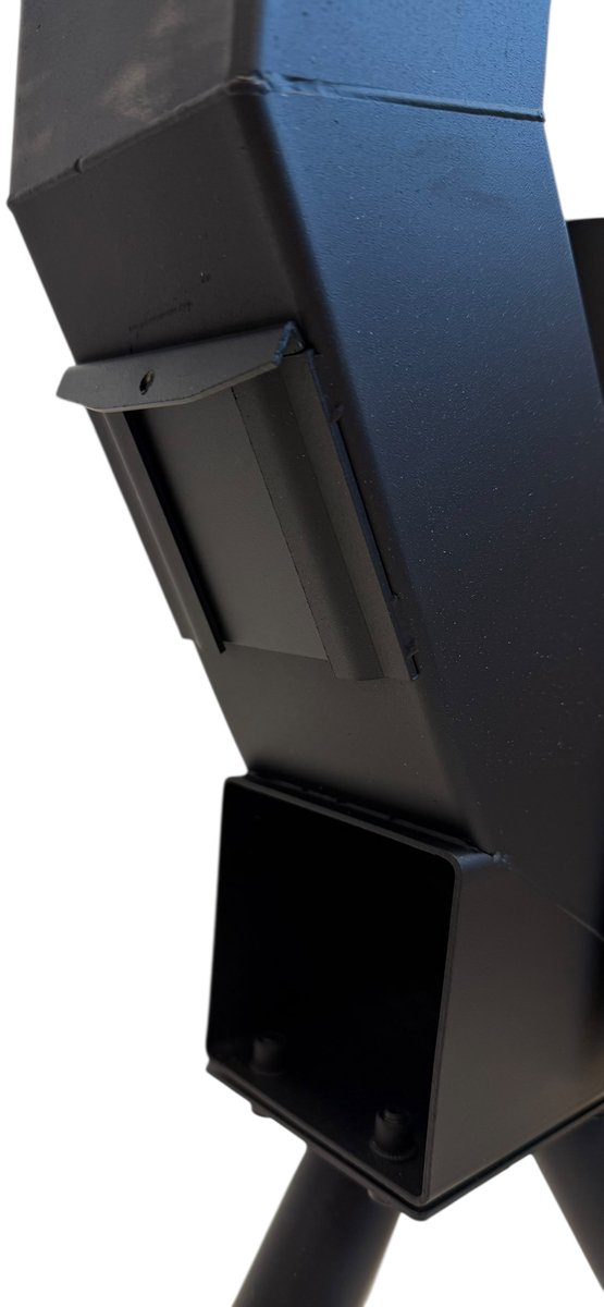 Outdoor Trend 2026 | Wolff Mount Pellet Terrasverwarmer Klein Model – Verticale Vlam, Sfeerlicht en Pellet Warmte – Compacte Pelletkachel voor Terras, Balkon en Tuin - Hoogte: 150 cm - Glasbuis 95 cm – foto 4