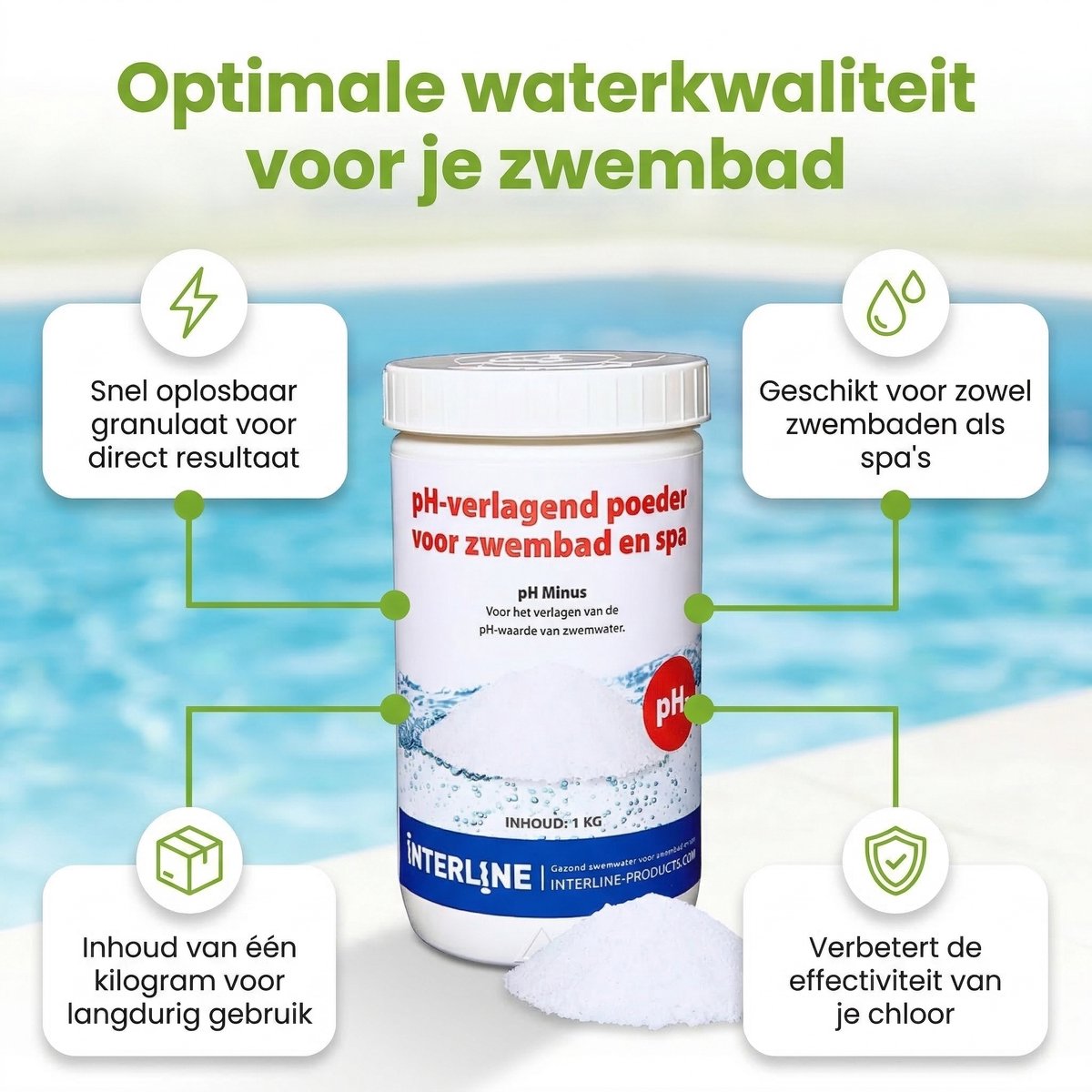 Zwembad Onderhoudspakket - Onderhoud Zwembad - bevat Scrubpad - Schepnet - Borstel - Scrubborstel - Filters - Chloordrijver - Chloor - PH-min en PH-plus (7-delig) – foto 5
