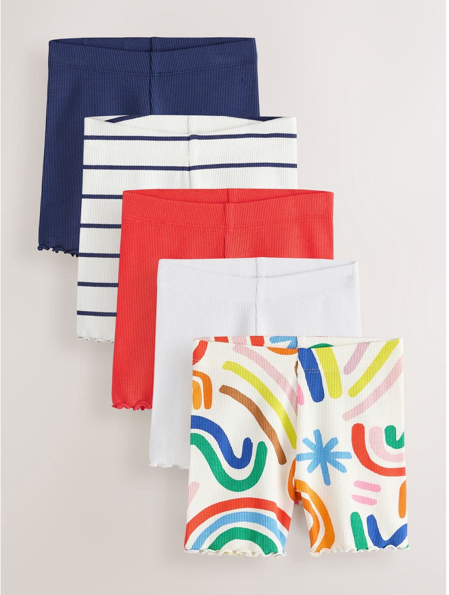 Next - Meisjes - Set van 5 fietsshorts - Rood